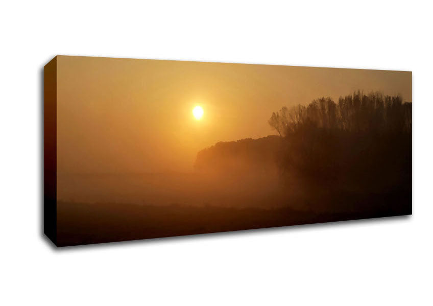 Picture of Sun Rising Panoramic Canvas Wall Art