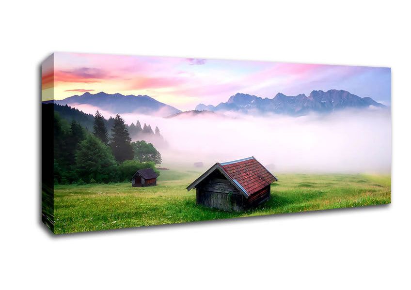 Picture of Alps Meadow Germany Panoramic Canvas Wall Art