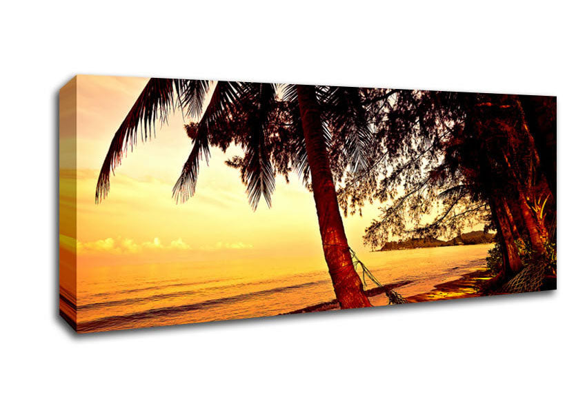 Picture of Beach Paradise Panoramic Canvas Wall Art