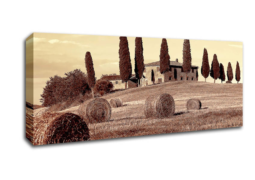 Picture of French Countryside Panoramic Canvas Wall Art