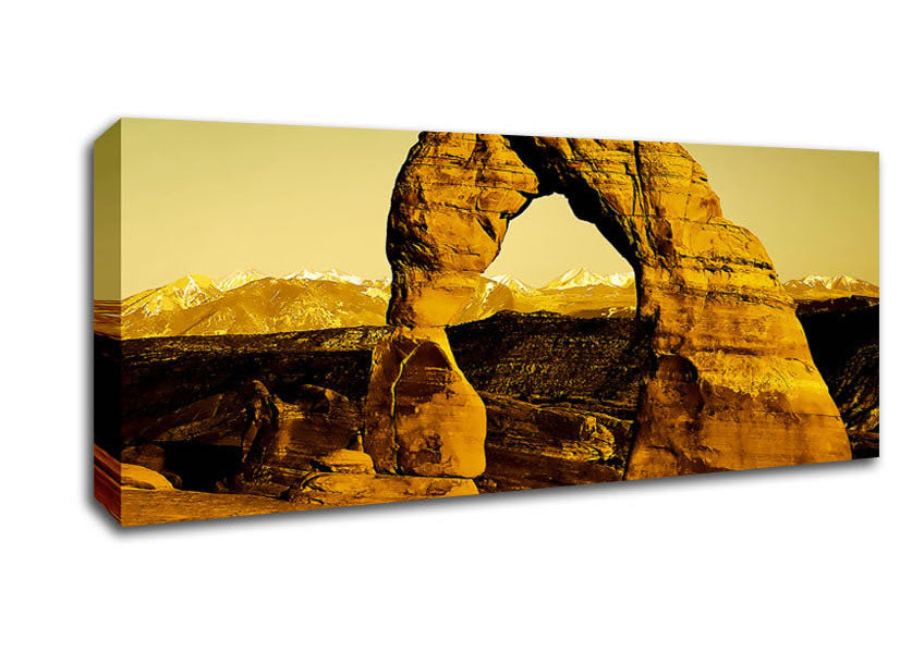 Picture of Grand Canyon Rocks Panoramic Canvas Wall Art