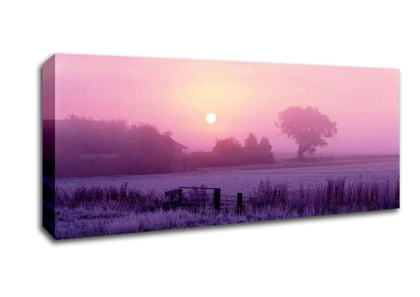 Picture of Surreal Winter Countryside Panoramic Canvas Wall Art