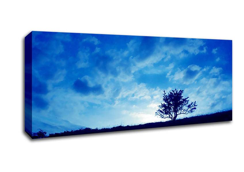 Picture of Morning Tree Panoramic Canvas Wall Art