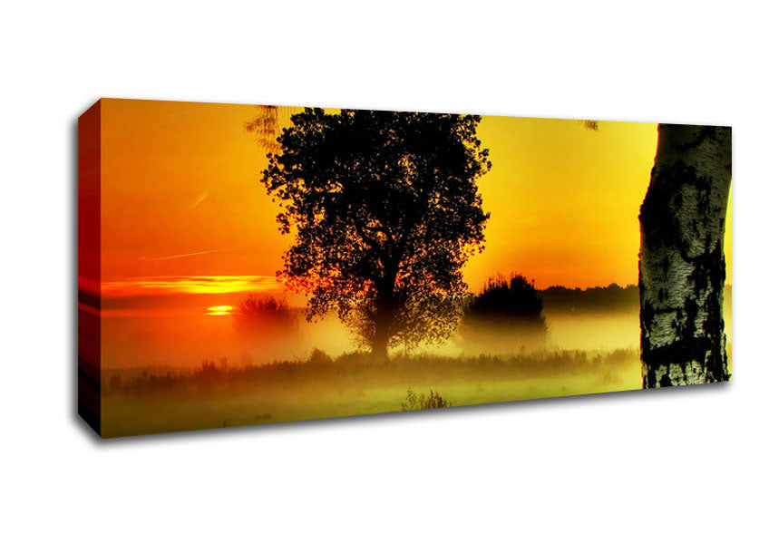 Picture of Surreal Ocean Mist Panoramic Canvas Wall Art