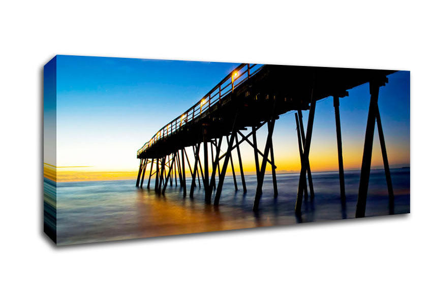 Picture of Under The Stunning Pier Panoramic Canvas Wall Art