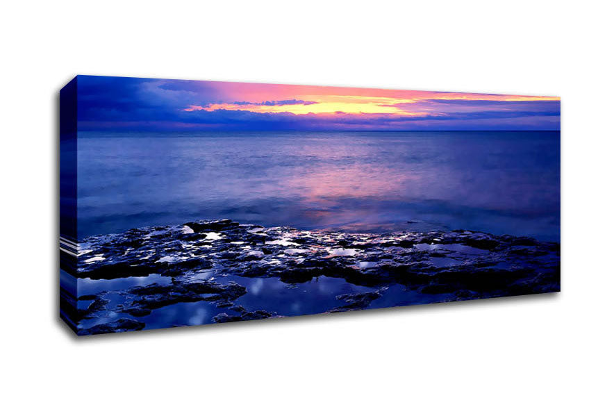 Picture of Sunrise At Brighton Beach Panoramic Canvas Wall Art