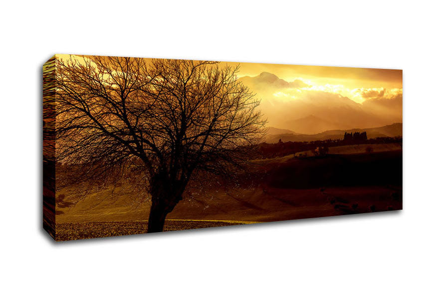 Picture of Yorkshire Dales After The Storm Panoramic Canvas Wall Art