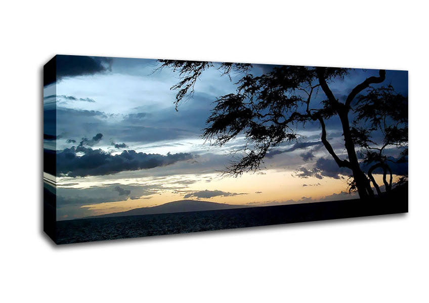 Picture of Blue Ocean Calm Panoramic Canvas Wall Art