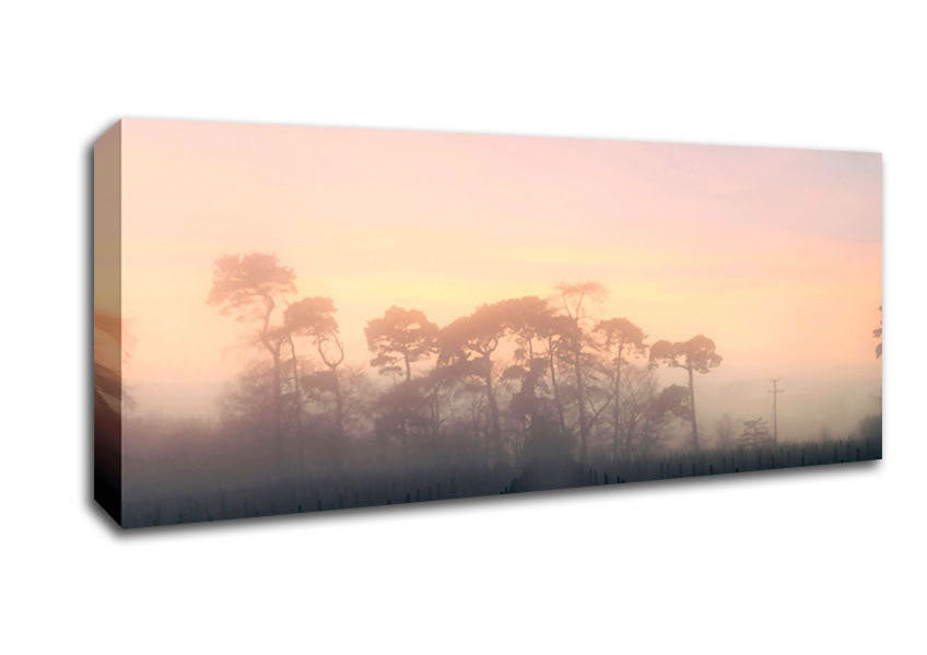 Picture of Yorkshire Dales Mist Panoramic Canvas Wall Art