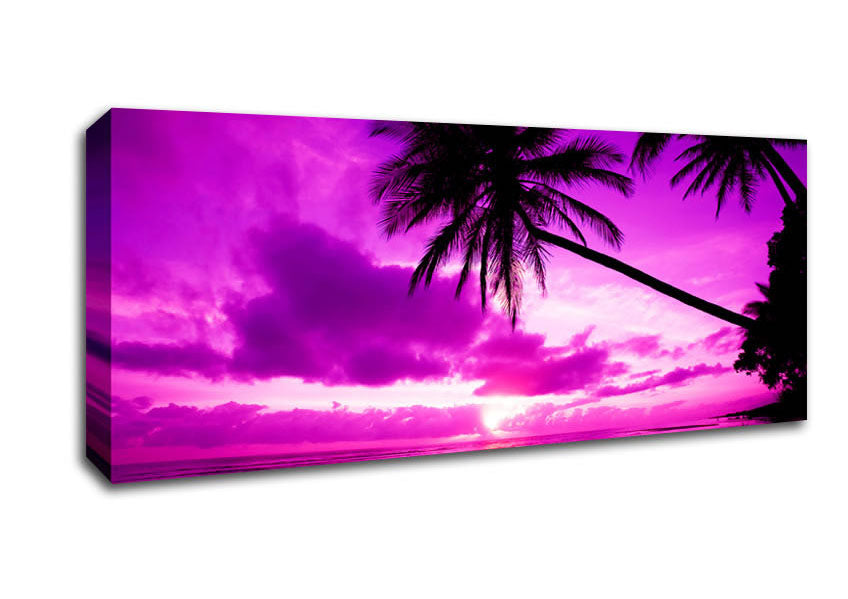 Picture of Pink Paradise Panoramic Canvas Wall Art