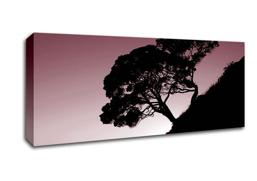 Picture of Mauve Tree Panoramic Canvas Wall Art