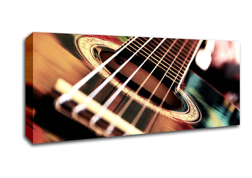 Picture of Acoustic Guitar Panoramic Canvas Wall Art