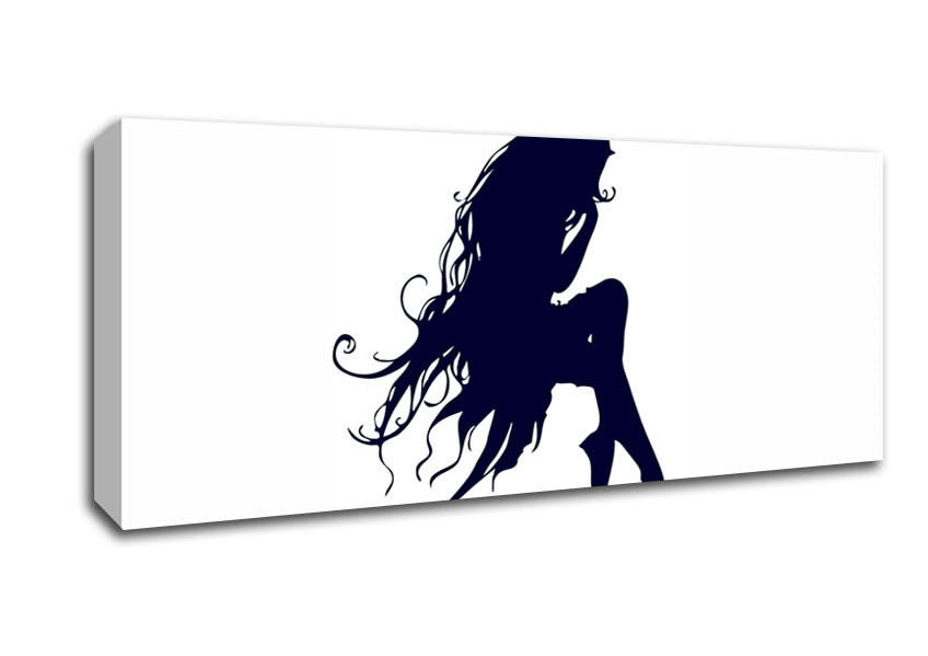 Picture of Blue Fairy Panoramic Canvas Wall Art