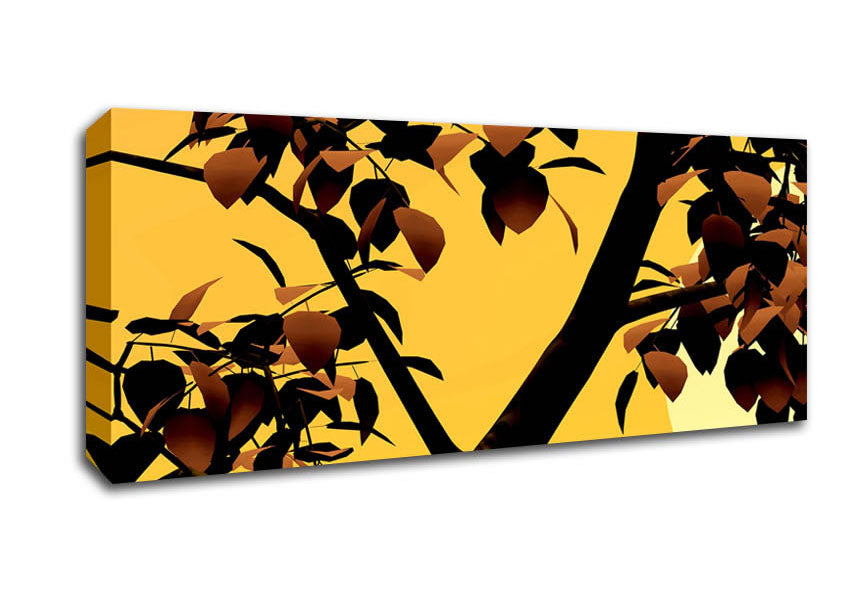 Picture of Branches In Sunlight Panoramic Canvas Wall Art