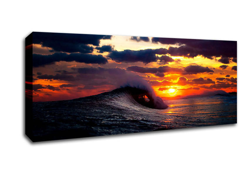 Picture of Sky And Wave Panoramic Canvas Wall Art