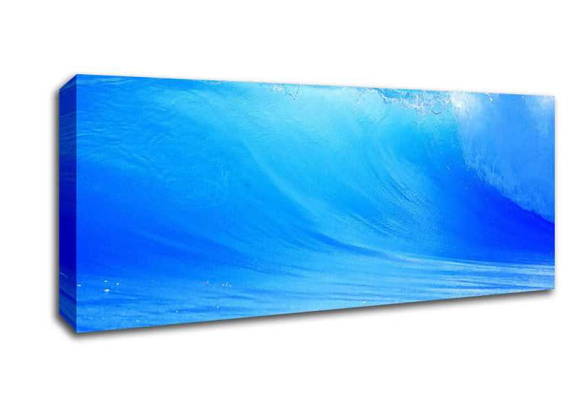 Picture of Blue Wave Panoramic Canvas Wall Art