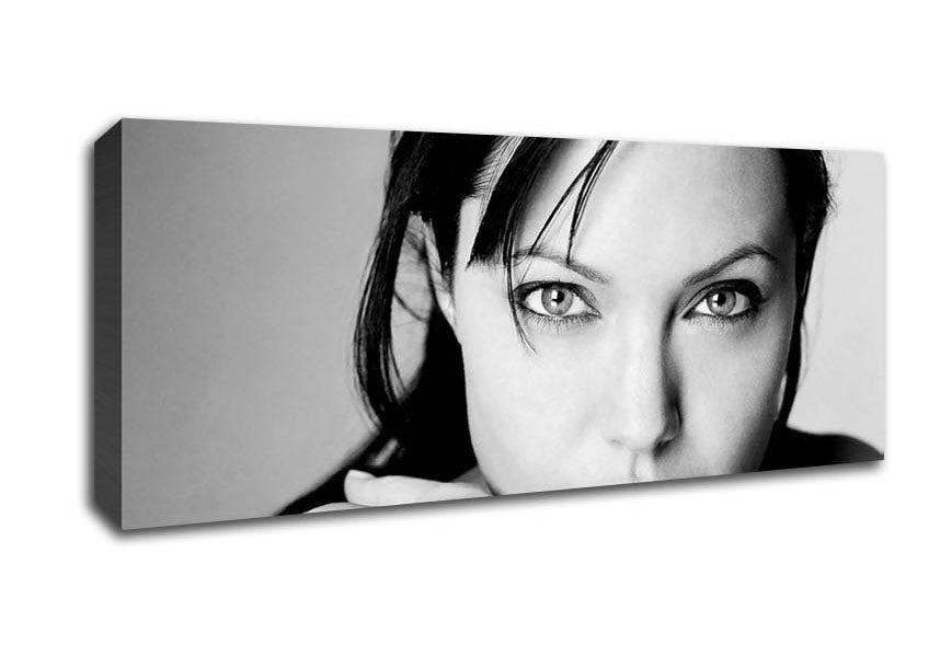 Picture of Angelina Jolie Intimate Panoramic Canvas Wall Art