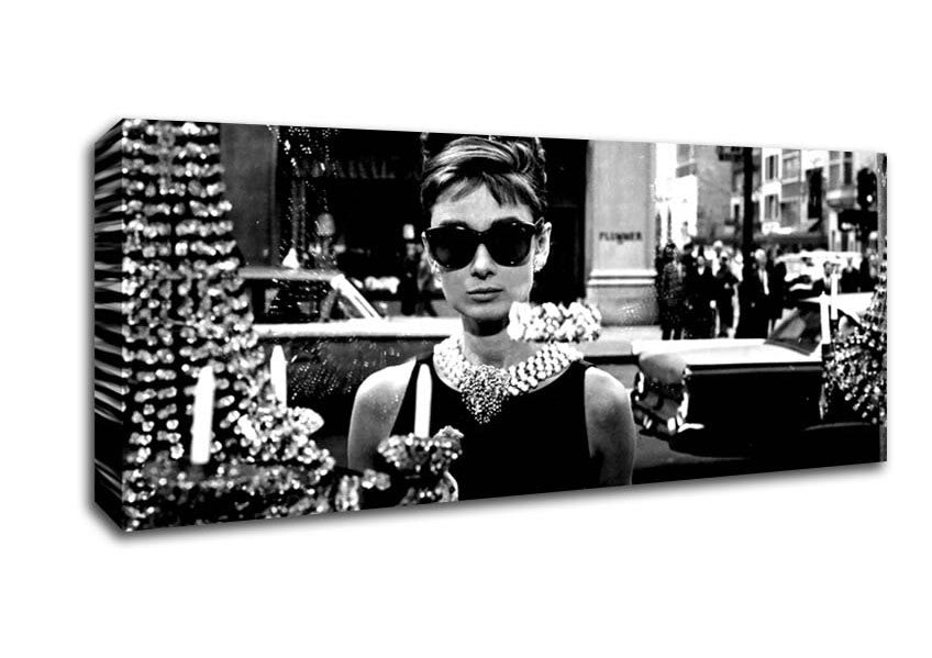 Picture of Audrey Hepburn Sunglasses Panoramic Canvas Wall Art