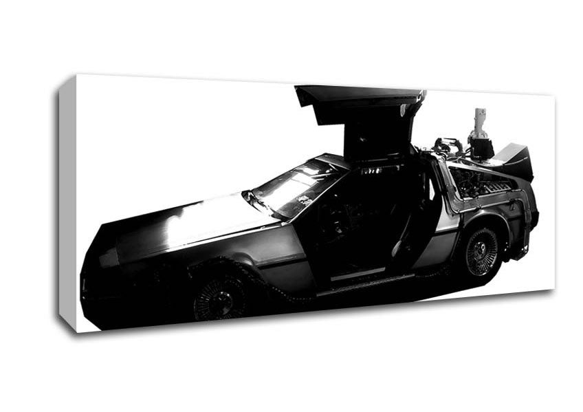 Picture of Back To The Future Dolorean Panoramic Canvas Wall Art