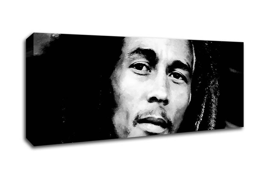 Picture of Bob Marley Iron Lion Panoramic Canvas Wall Art