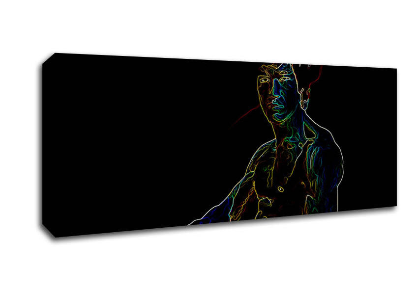 Picture of Bruce Lee Fist Of Fury Psychedelic Panoramic Canvas Wall Art