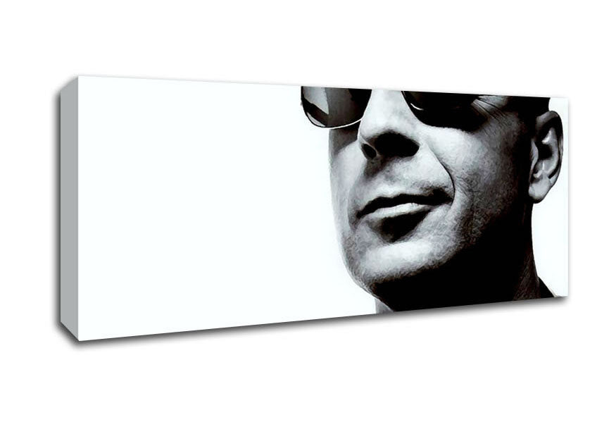 Picture of Bruce Willis Panoramic Canvas Wall Art