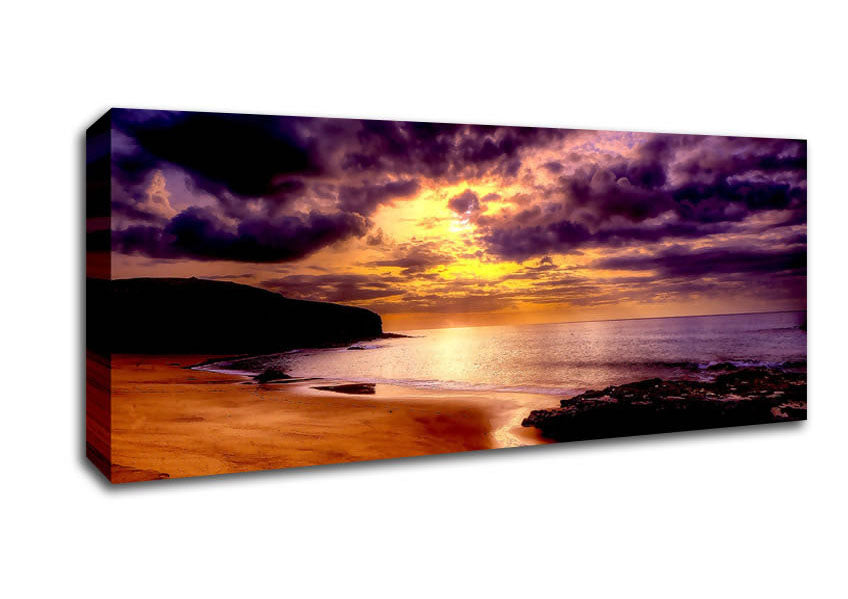 Picture of Beautiful Beach Panoramic Canvas Wall Art