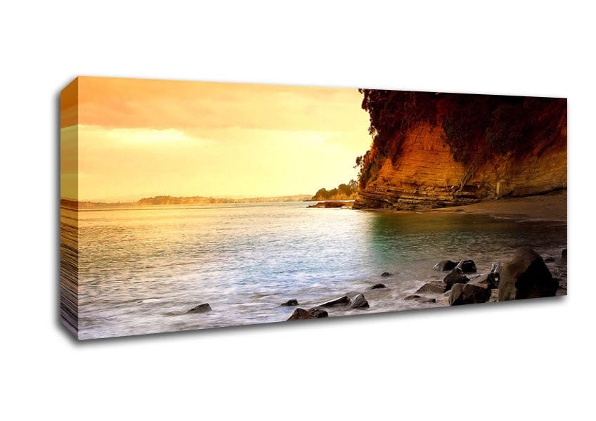 Picture of Beach Stairs To Heaven Panoramic Canvas Wall Art