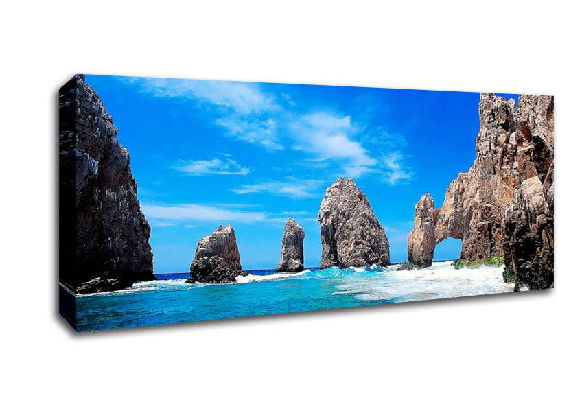 Picture of Ancient Rocks Of Time Panoramic Canvas Wall Art