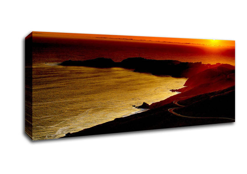 Picture of San Francisco Sunset Panoramic Canvas Wall Art