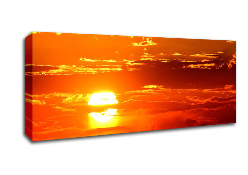 Picture of Sun In The Sky Panoramic Canvas Wall Art