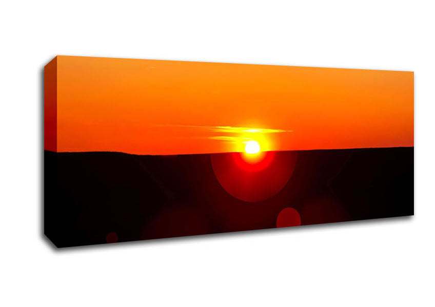 Picture of Sunset Sparkle Panoramic Canvas Wall Art