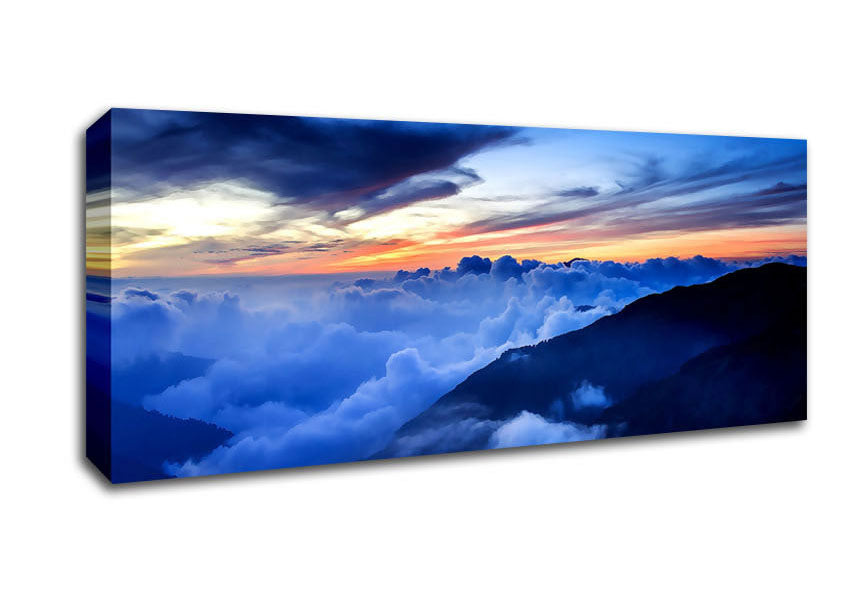 Picture of Sea Of Cloud Panoramic Canvas Wall Art