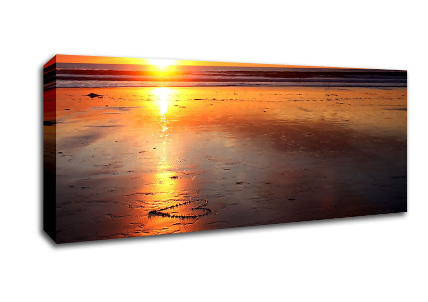 Picture of Love Is Close Panoramic Canvas Wall Art