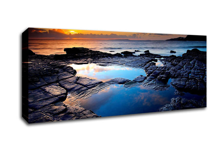 Picture of Rockpool Uk Panoramic Canvas Wall Art