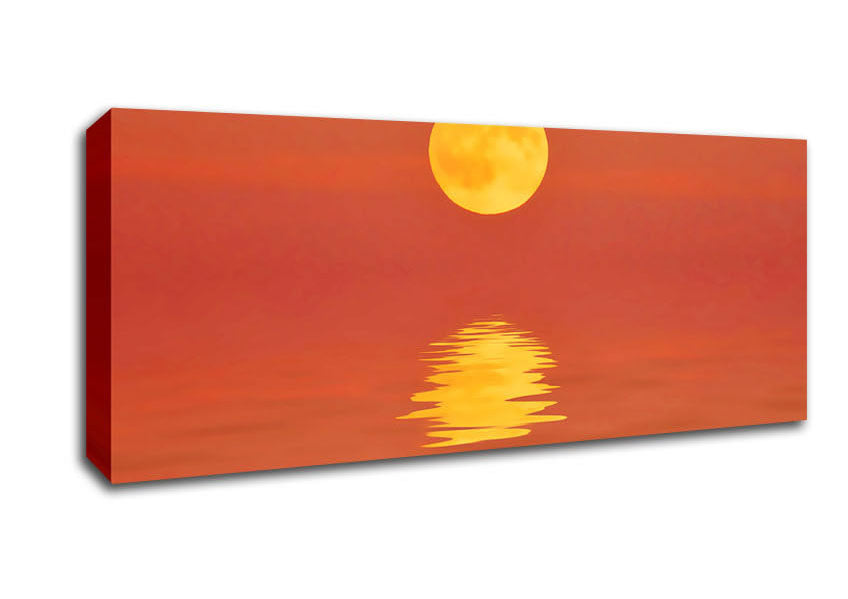 Picture of Surreal Sun Reflections Panoramic Canvas Wall Art