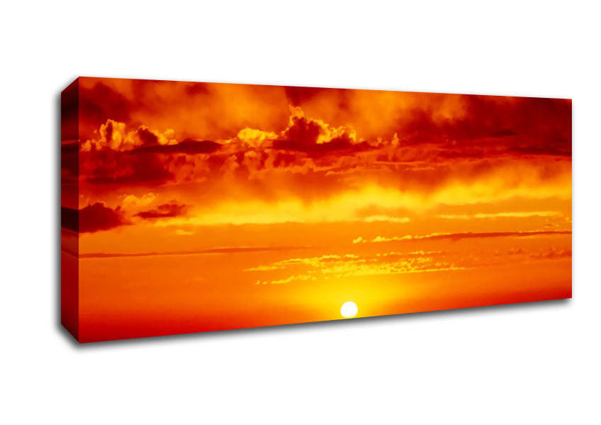 Picture of The Morning Sun At Daybreak Panoramic Canvas Wall Art