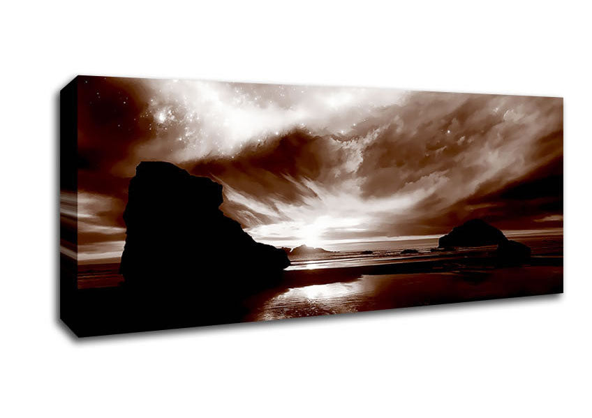 Picture of Chocolate Storm Skys Panoramic Canvas Wall Art