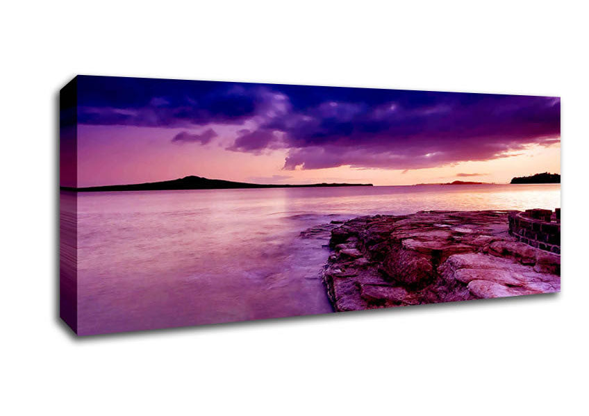 Picture of Perfect Harbour Panoramic Canvas Wall Art