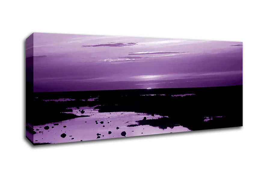 Picture of Purple Ocean Surprise Panoramic Canvas Wall Art