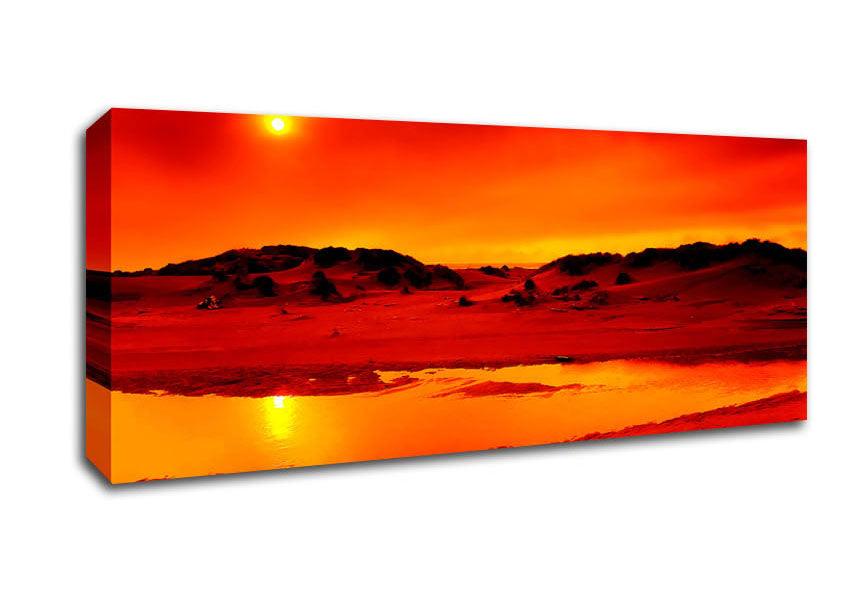 Picture of Stunning Ocean Sand Dunes Panoramic Canvas Wall Art