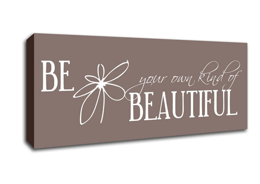 Picture of Be Your Own Kind Beige Panoramic Canvas Wall Art