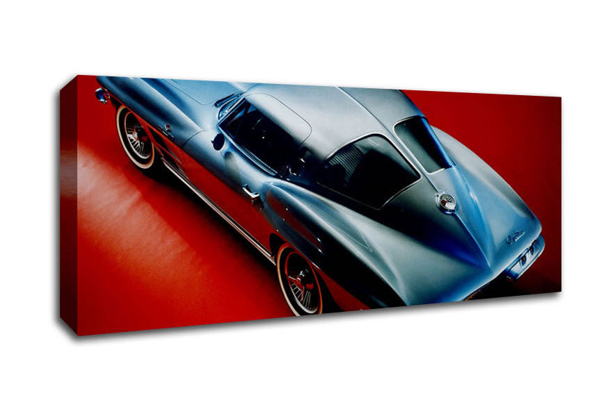 Picture of C 1963 Chevrolet Corvette Stingray Panoramic Canvas Wall Art