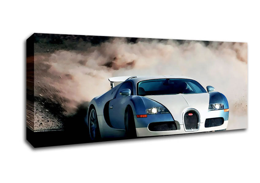 Picture of Bugatti Veyron Drive Panoramic Canvas Wall Art