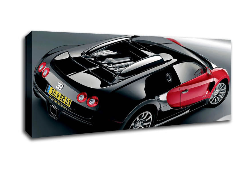 Picture of Bugatti Veyron Side Profile Panoramic Canvas Wall Art