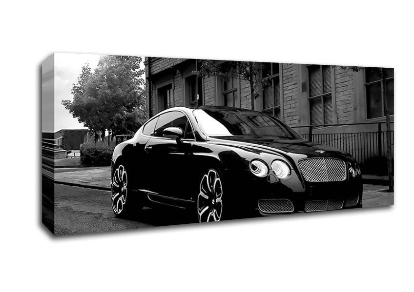 Picture of Bentley Black And White Panoramic Canvas Wall Art