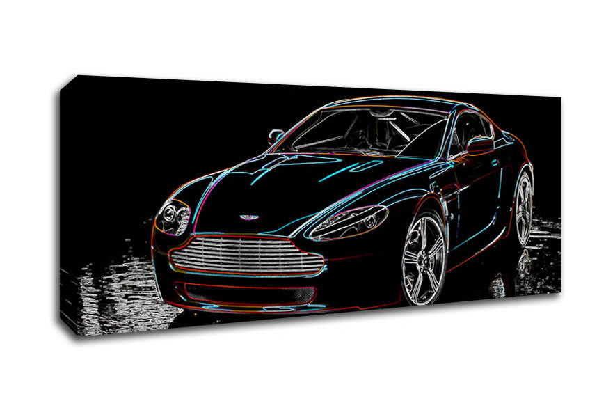 Picture of Aston Martin DB9 Panoramic Canvas Wall Art