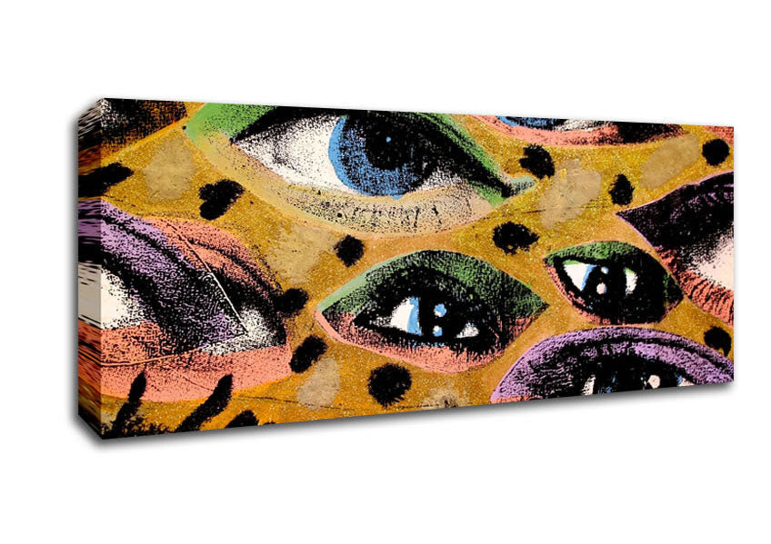 Picture of All Eyes On You Panoramic Canvas Wall Art