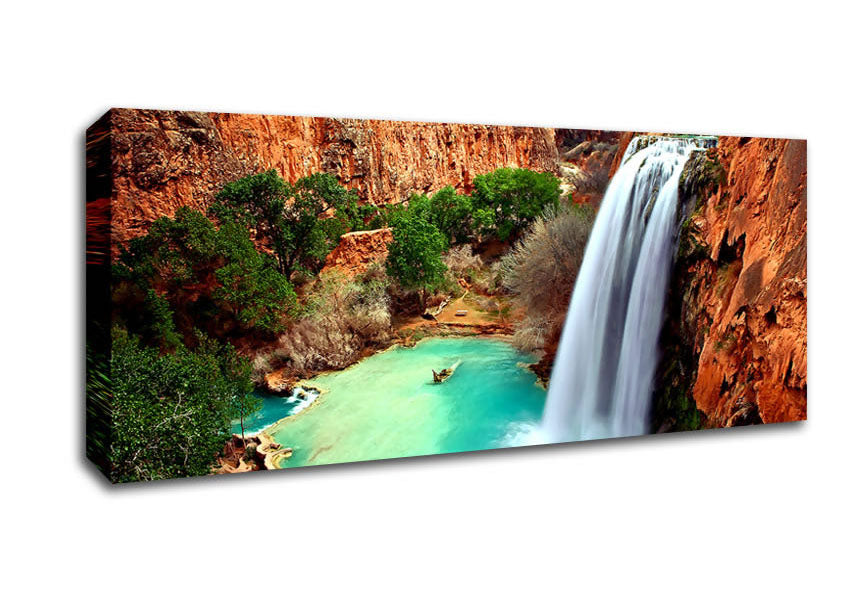 Picture of Arizona Waterfalls Panoramic Canvas Wall Art