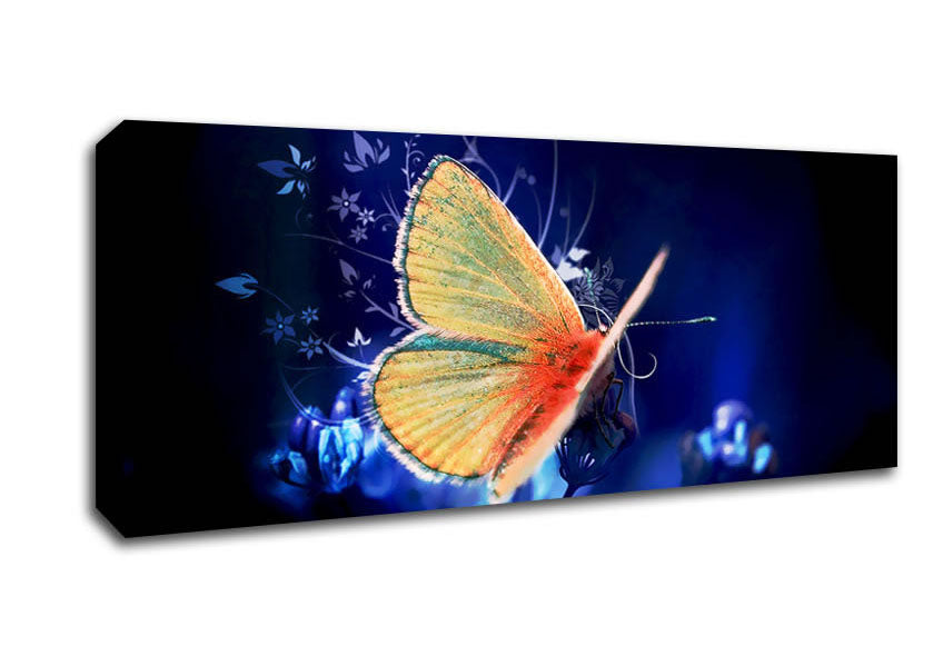 Picture of Butterfly Flutter Panoramic Canvas Wall Art